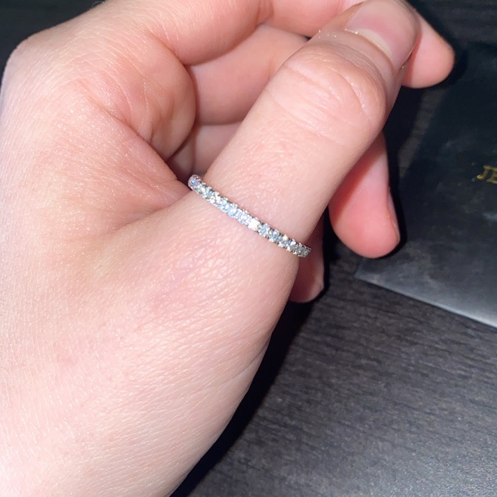 ✨Moissanite Diamond Wedding Band Anniversary Ring GRA Certified Size 8! - Picture 4 of 8